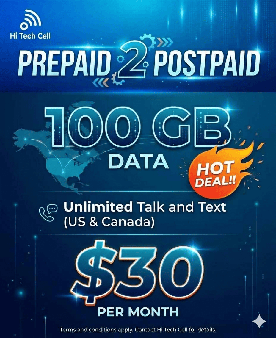 $30 100GB US prepaid to post paid